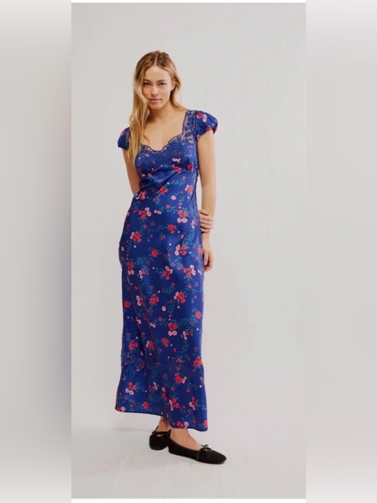 Free People Dresses & Skirts - NWT Free People Butterfly Babe Lace Floral Printed Maxi Dress Sz XL